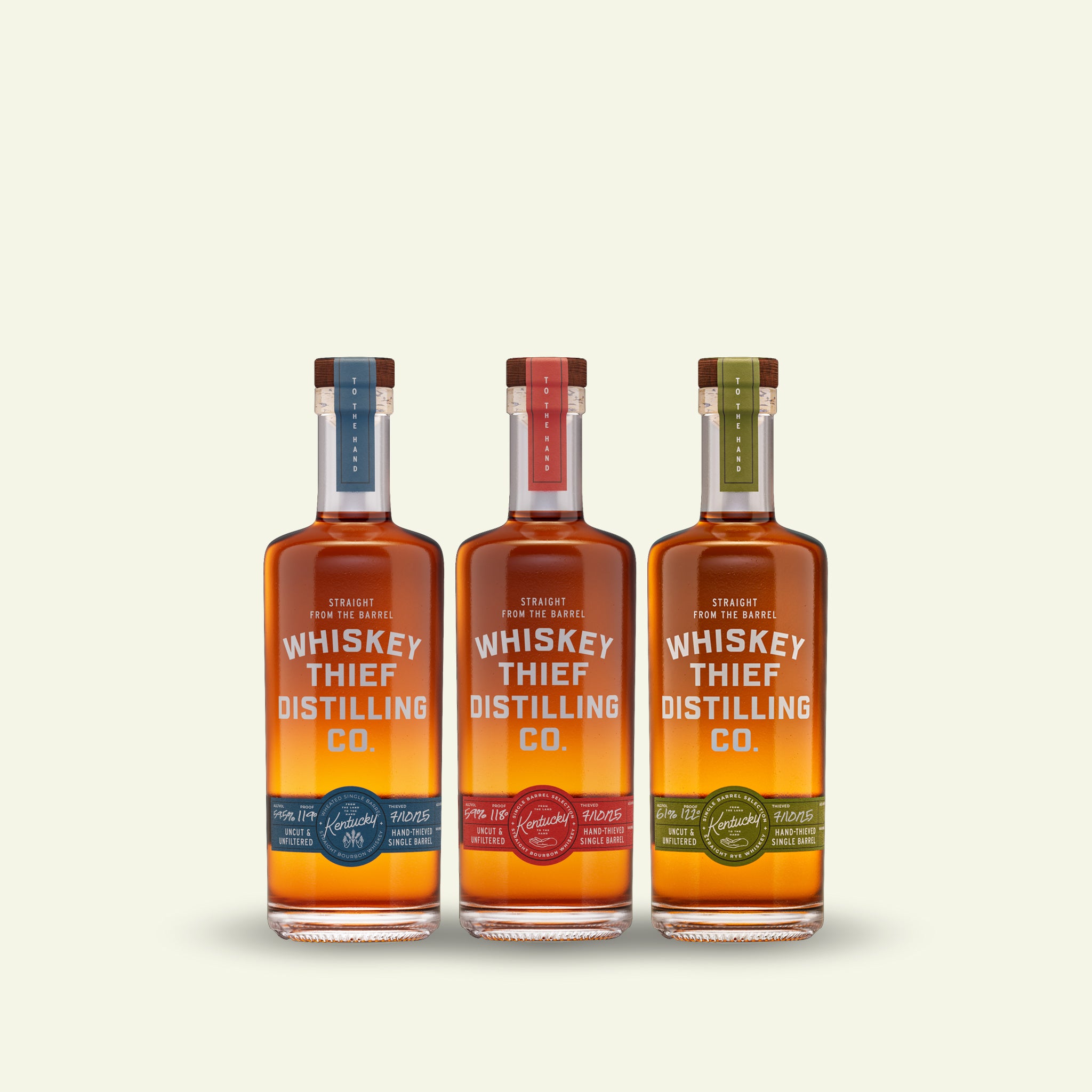 Whiskey Thief Bourbon, Rye & Wheat 375ml Bundle
